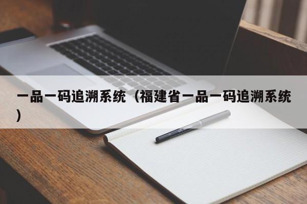 一品一码追溯系统（福建省一品一码追溯系统）