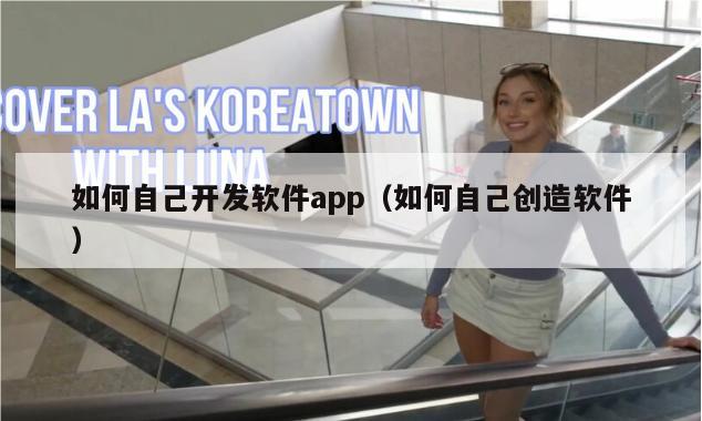 如何自己开发软件app（如何自己创造软件）