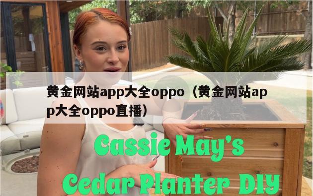 黄金网站app大全oppo（黄金网站app大全oppo直播）